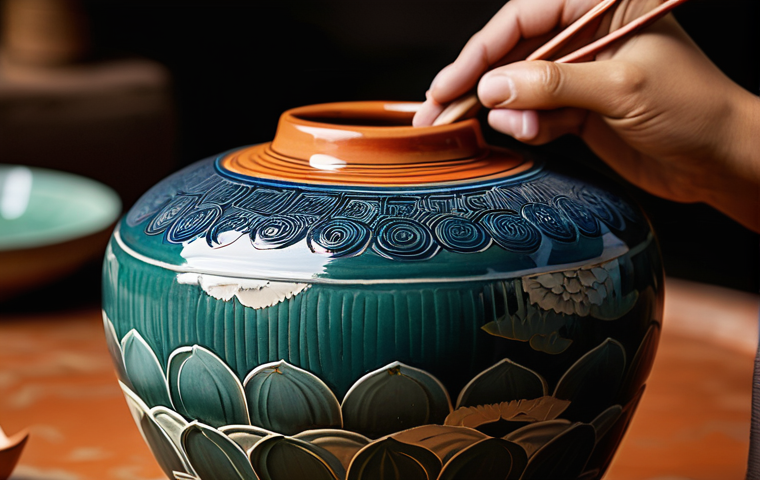 세라믹 분야 최신 트렌드 - **Prompt 1: Sustainable Vietnamese Ceramics Production**
    A serene and well-lit workshop in Vietn...